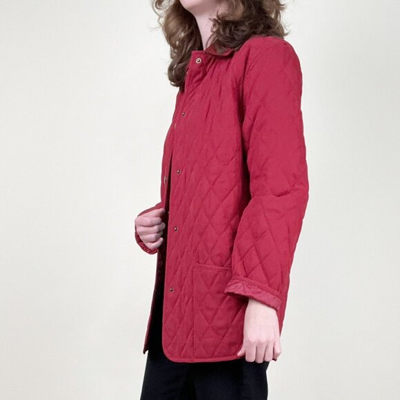 Vintage Quilted Chore Coat Barn Jacket Preppy English Countryside Field Hunting - Picture 3 of 9